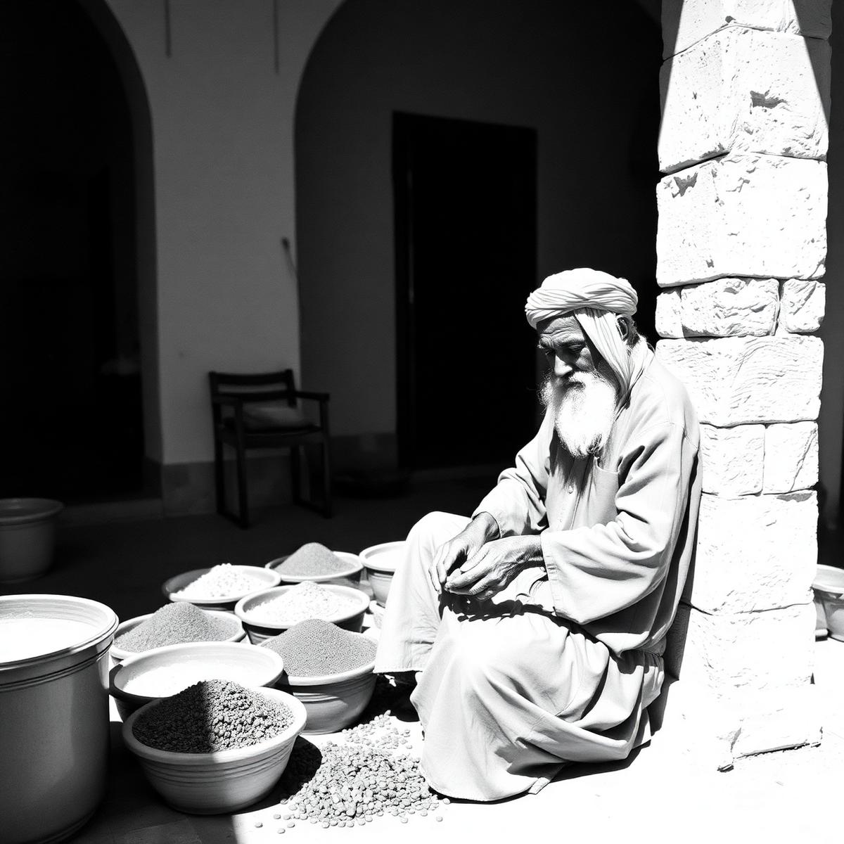 حرفي سعودي يفرز البهارات